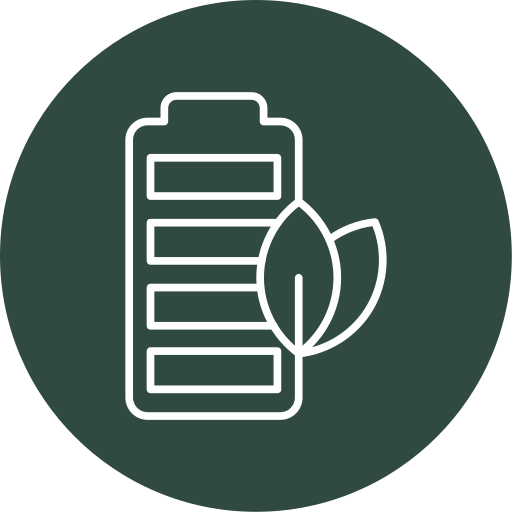 batería ecológica icono gratis