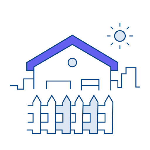 clôture de maison Icône gratuit clôture de maison Icône gratuit