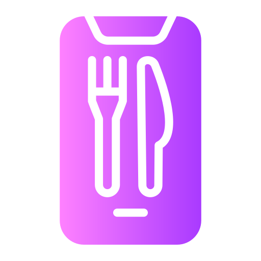 aplicación de restaurante icono gratis