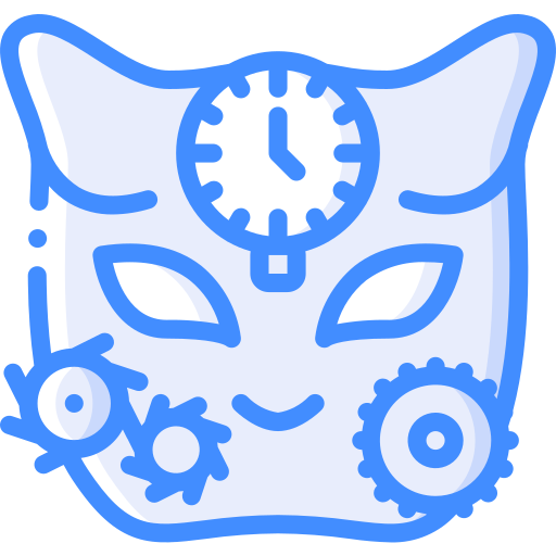 Máscara de gato icono gratis