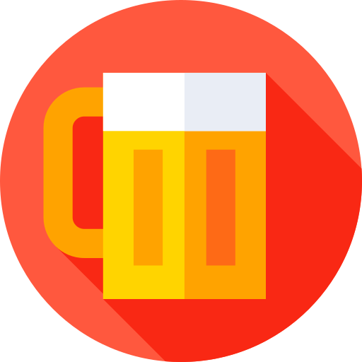 Beer Flat Circular Flat icon