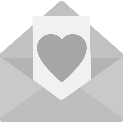 carta de amor icono gratis