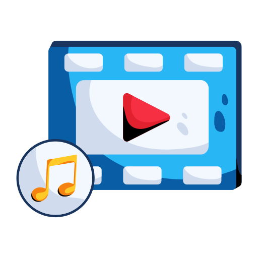 clip musical Icône gratuit