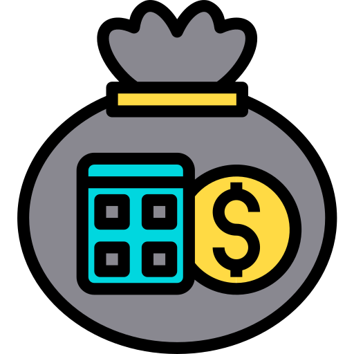 bolsa de dinero icono gratis