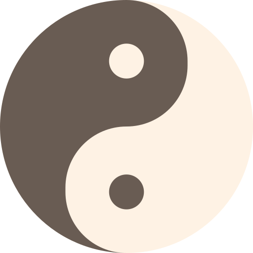 Yin yang icono gratis