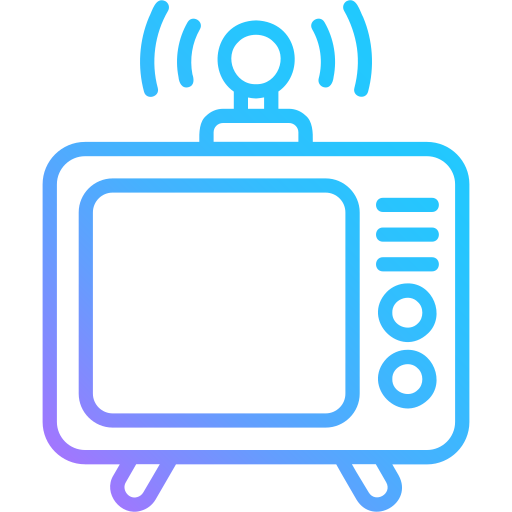 Telecasting free icon Telecasting free icon