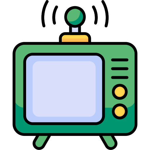 Telecasting free icon Telecasting free icon