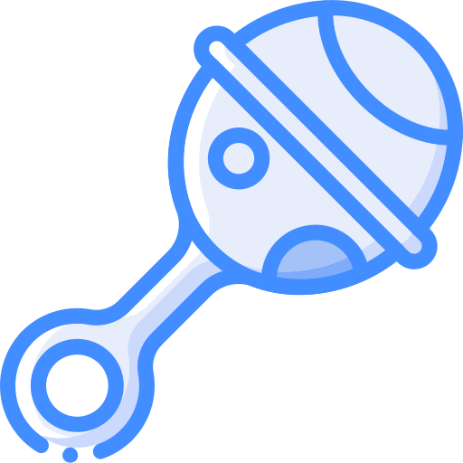 Rattle Basic Miscellany Blue Icon