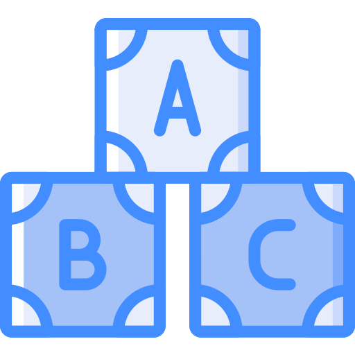 bloque abc icono gratis