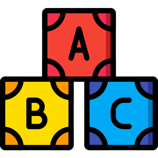 bloque abc icono gratis