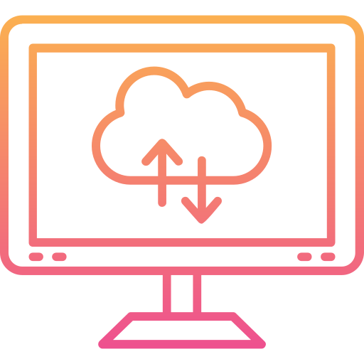computación en la nube icono gratis