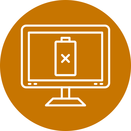 batería baja icono gratis