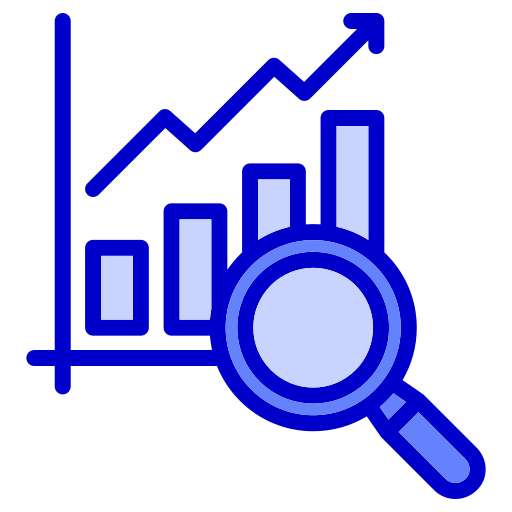 investigación de mercado icono gratis