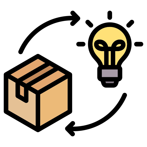 innovación de producto icono gratis