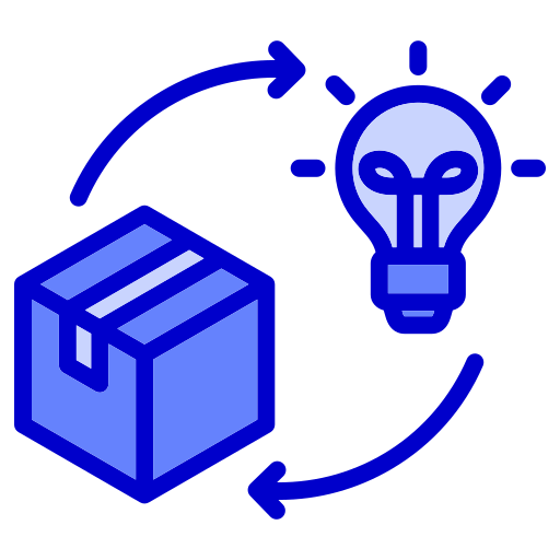 innovación de producto icono gratis