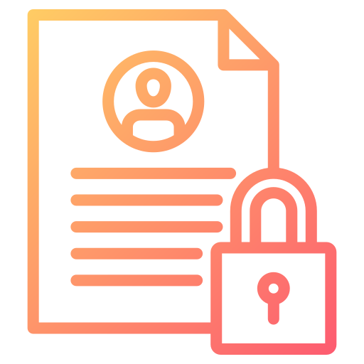 seguridad de datos icono gratis