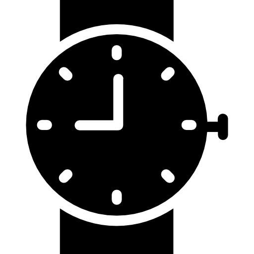 reloj de pulsera icono gratis