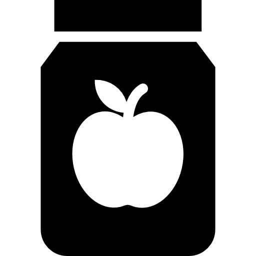 mermelada de manzana icono gratis