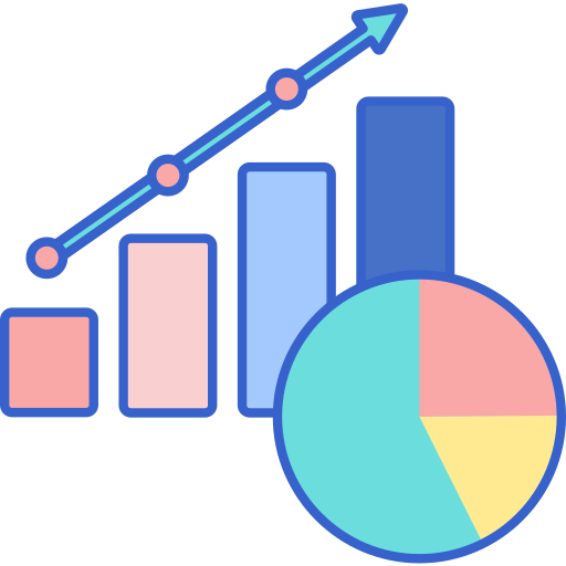 Statistics Flaticons Lineal Color icon