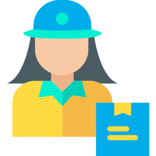 Женщина доставки бесплатно иконка