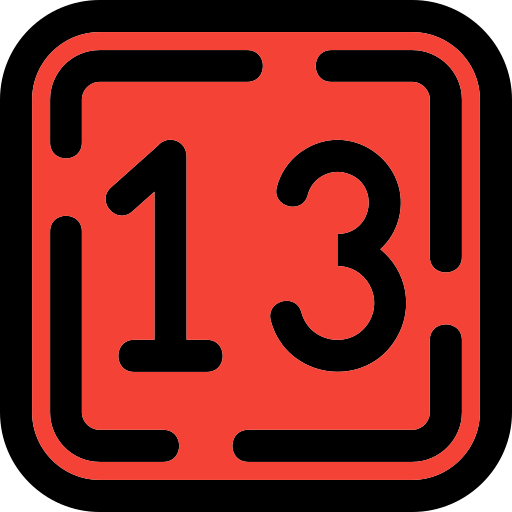 Thirteen free icon Thirteen free icon