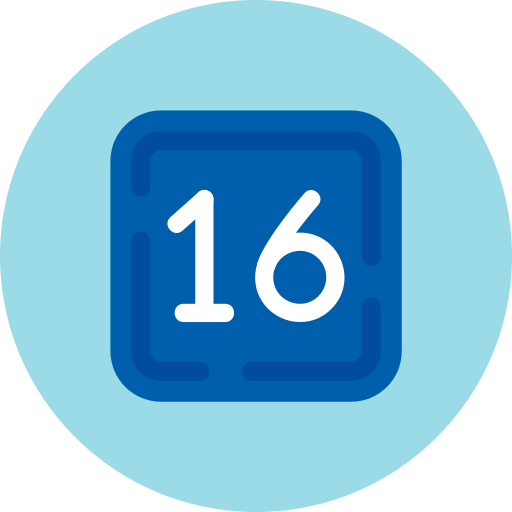 Шестнадцать бесплатно иконка