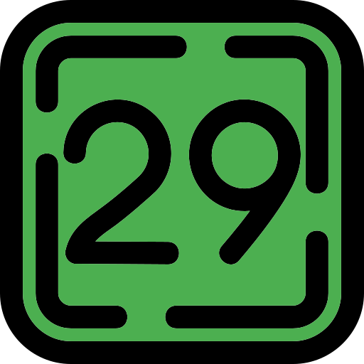 Twenty nine free icon