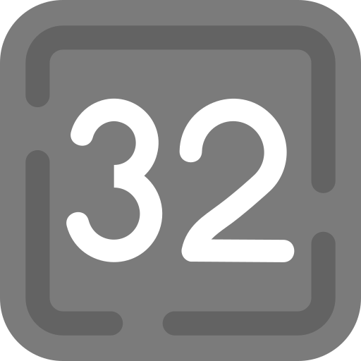 Thirty two free icon