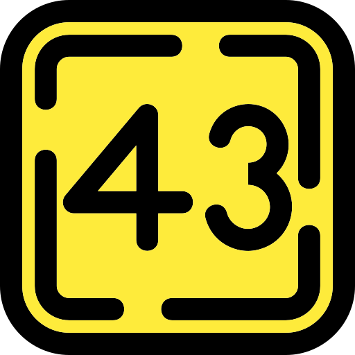 Forty three free icon