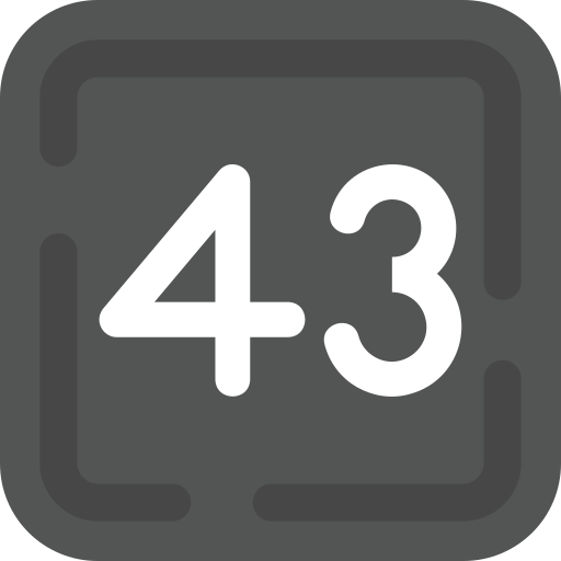 Forty three free icon