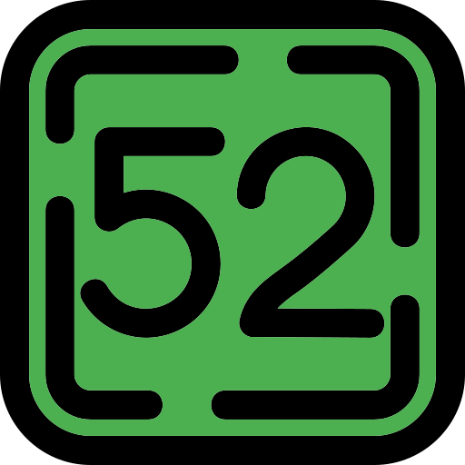 zweiundfünfzig kostenlos Icon zweiundfünfzig kostenlos Icon