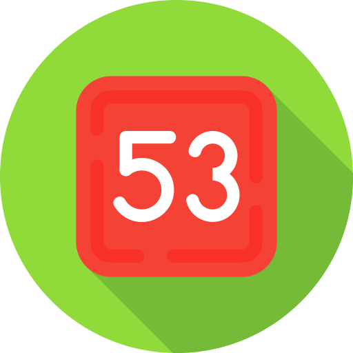 Fifty three free icon