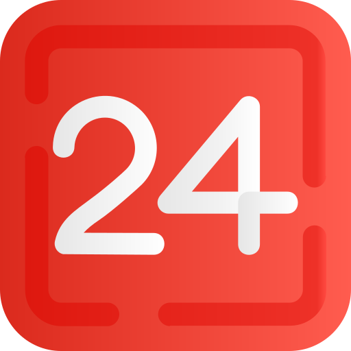 veinticuatro icono gratis