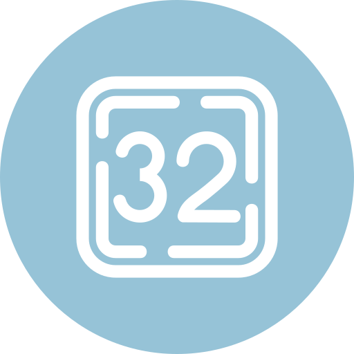 Thirty two free icon