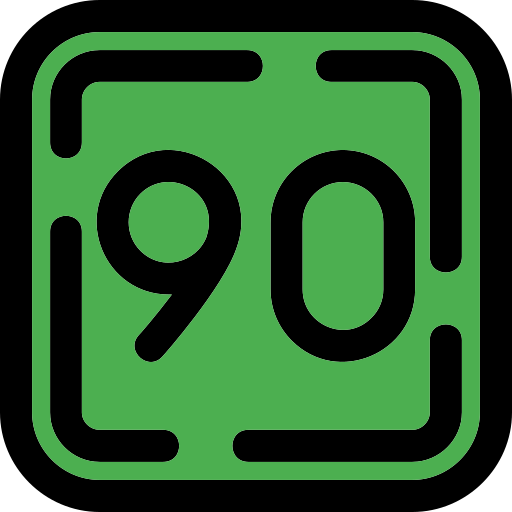 90 grátis ícone