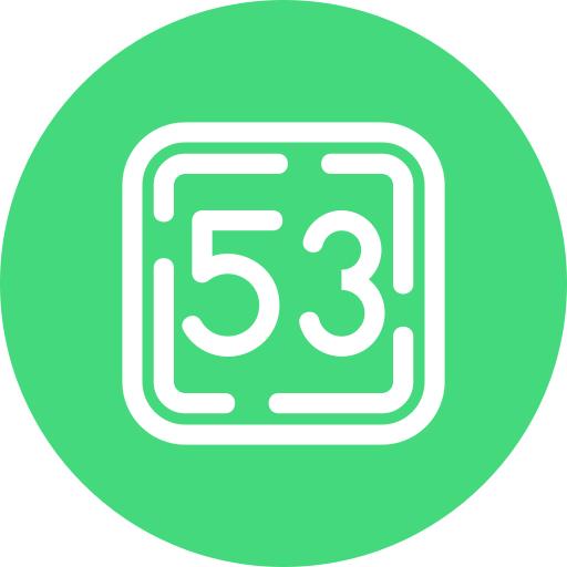 Fifty three free icon