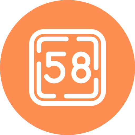 Fifty eight free icon Fifty eight free icon