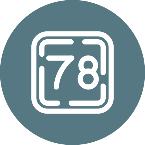 Seventy eight free icon