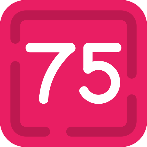 Seventy five free icon Seventy five free icon