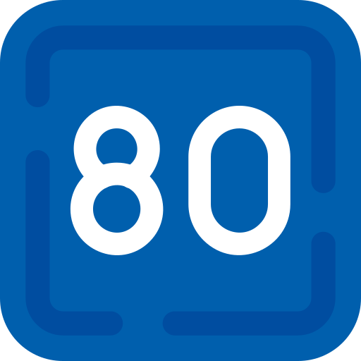 Eighty free icon Eighty free icon