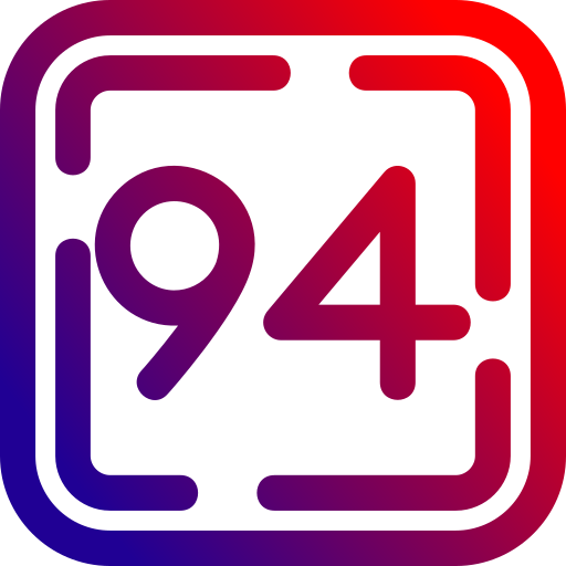 noventa y cuatro icono gratis