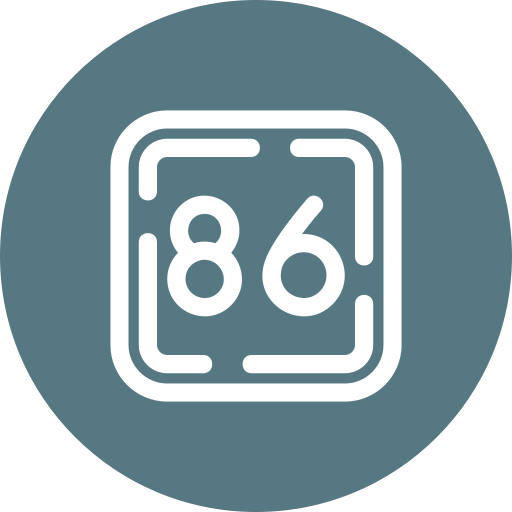 Eighty six free icon