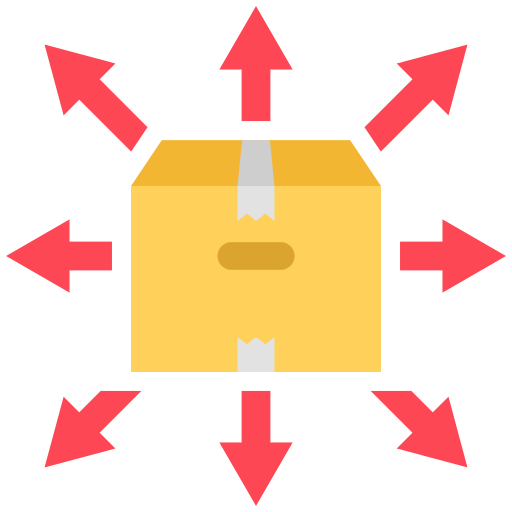 Distribution free icon