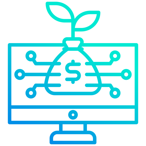 inversión digital icono gratis