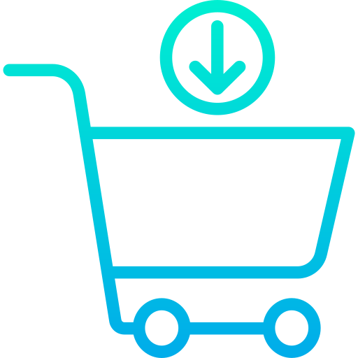 Shopping cart Kiranshastry Gradient icon