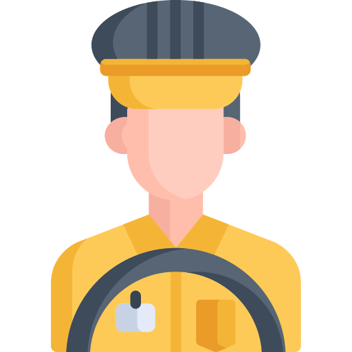 conductor de taxi icono gratis