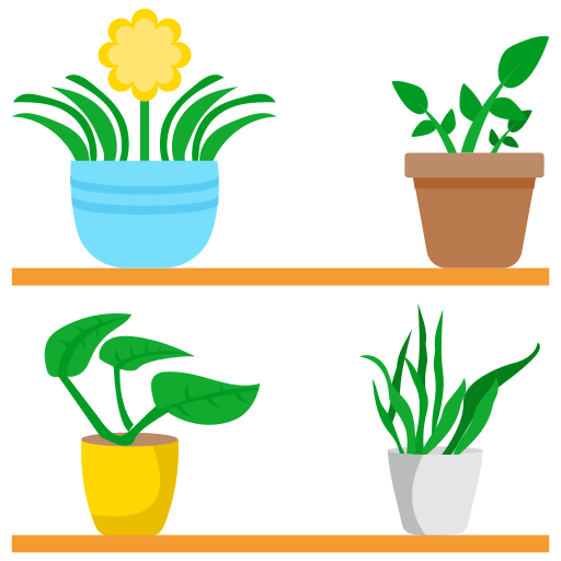 estantes para plantas icono gratis