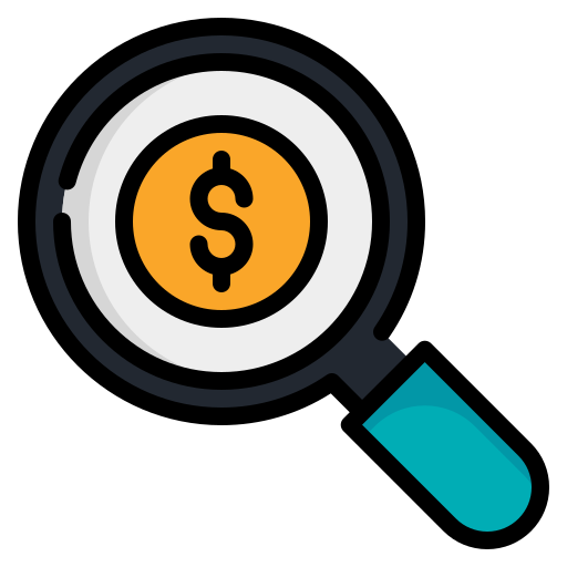 búsqueda de negocios icono gratis