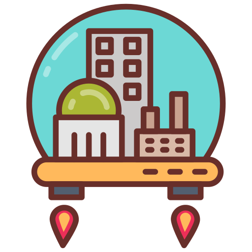 Space colony free icon