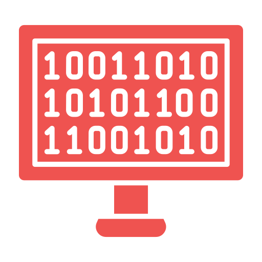 código binario icono gratis